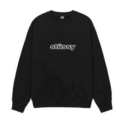 Stüssy STUSSY Classic Double-S Logo Print Retro Crewneck Fleece Sweatshirt Unisex Style SUSSW1914970L