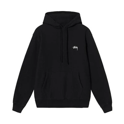 Stüssy Stussy Classic Logo Embroidered Fleece Hoodie Vintage Unisex Streetwear. 118469