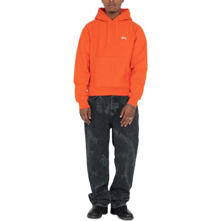 Stüssy Stussy Classic Logo Embroidered Fleece Hoodie Vintage Unisex Streetwear. 118469 圖 20