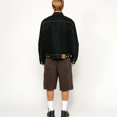 Stüssy Stussy 經典復古水洗牛仔休閒短褲 中性款式. SUSSP0112277M 9