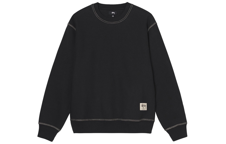 Stüssy Stussy Contrast Stitch Label Crew Retro Sweatshirt Unisex. 118458