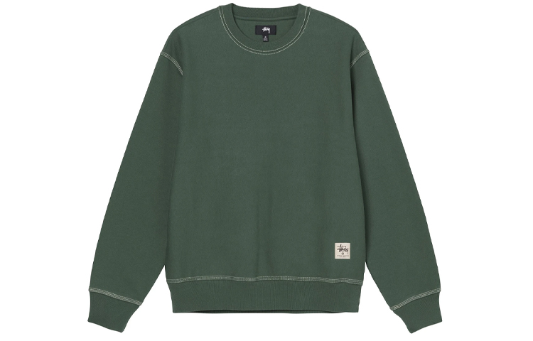 Stüssy Stussy Contrast Stitch Label Crew Retro Sweatshirt Unisex. 118458 圖 8