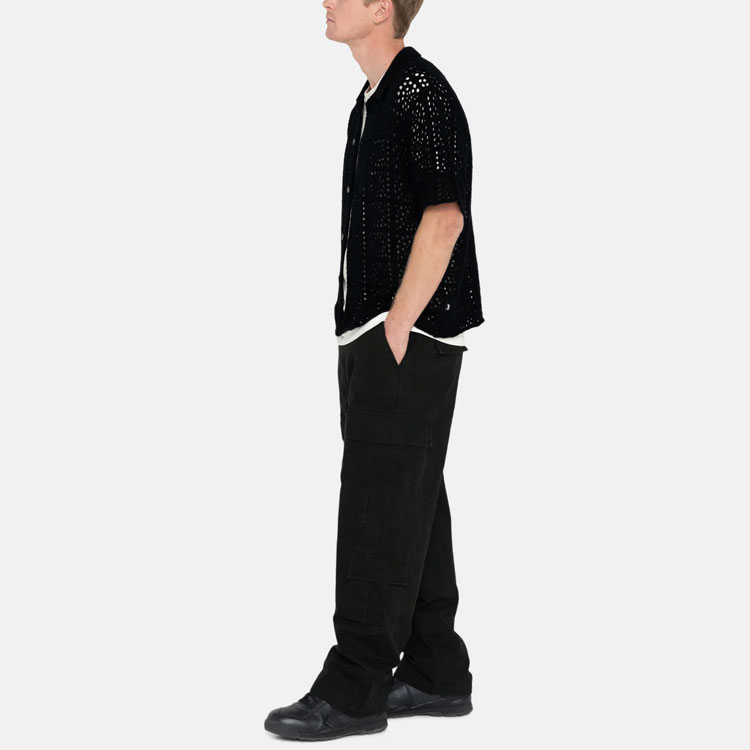 Stüssy Stussy Crochet Knit Short Sleeve Vintage Shirt Unisex 117127 圖 12