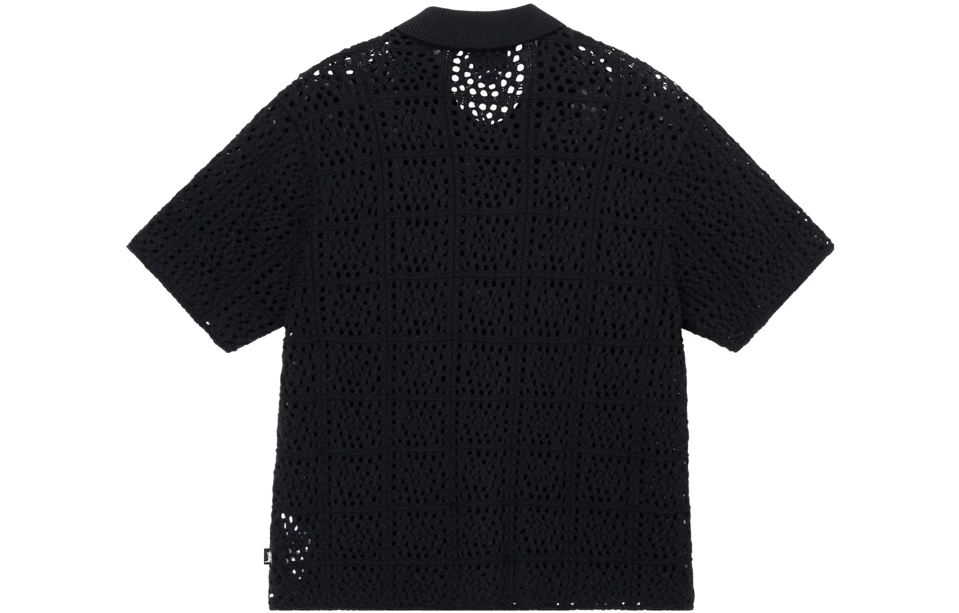 Stüssy Stussy Crochet Knit Short Sleeve Vintage Shirt Unisex 117127 圖 9