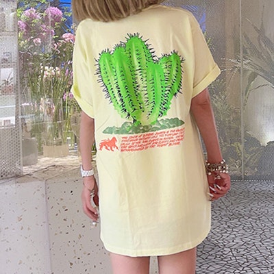 Stüssy Stussy Desert Bloom Tee Grafik Kaktus Baju Vintage Unisex. 1904686 13