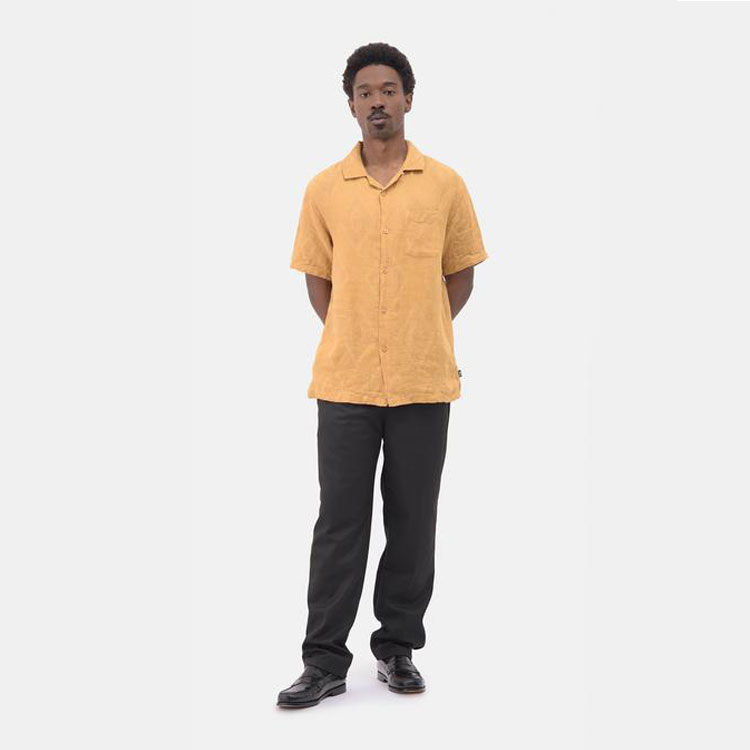 Stüssy Stussy Diamond Jacquard Linen Short Sleeve Retro Shirt 1110154 圖 4