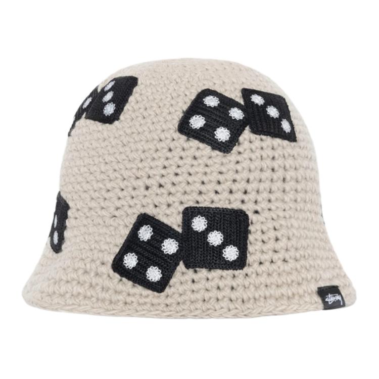 Details for Topi Baldi Akrilik Sulaman Dadu Stüssy Stussy Uniseks Gaya Pasangan Pelbagai Warna. SUSHT1321209M