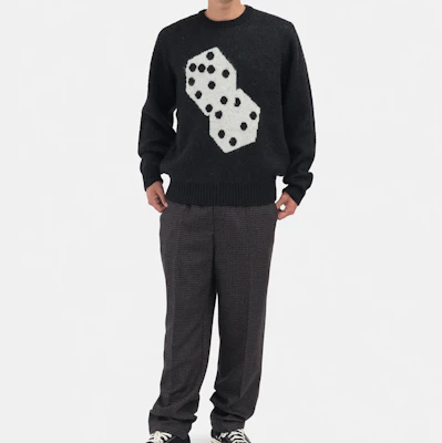 Stüssy Dice Mohair Sweater Leher Bulat Knit Vintage Amerika Unisex Pullover. 117097 Shop Stüssy Dice Mohair Sweater Leher Bulat Knit Vintage Amerika Unisex Pullover. 117097