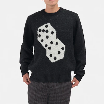 Stüssy Dice Mohair Sweater Leher Bulat Knit Vintage Amerika Unisex Pullover. 117097 Purchase Stüssy Dice Mohair Sweater Leher Bulat Knit Vintage Amerika Unisex Pullover. 117097