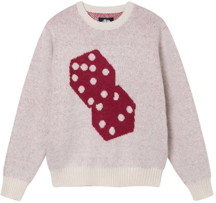 Stüssy Dice Mohair Sweater Leher Bulat Knit Vintage Amerika Unisex Pullover. 117097 Details for Stüssy Dice Mohair Sweater Leher Bulat Knit Vintage Amerika Unisex Pullover. 117097