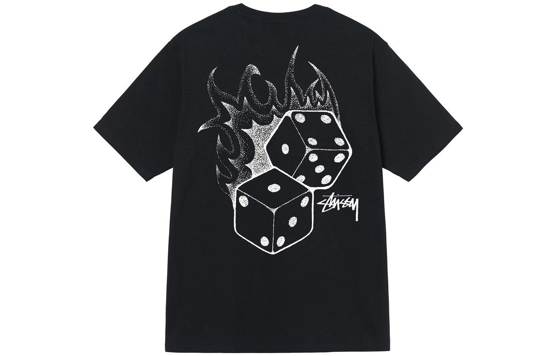 Order Stüssy Stussy Dice Series SS22 Flame Dice Print Retro Vintage T-Shirt Unisex 1904790