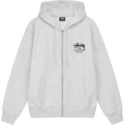 Stüssy Stussy DSM New York City Eksklusif Fleece Zip-Up Hoodie Unisex Gaya Vintage. 3973739 3
