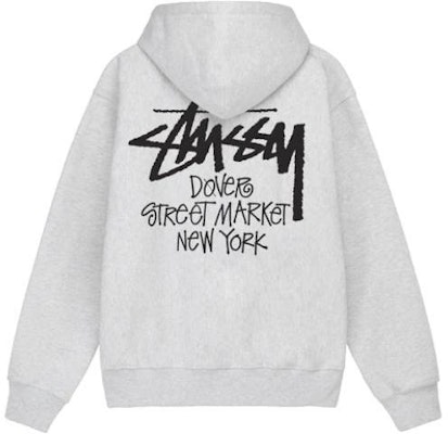 Stüssy Stussy DSM New York City Eksklusif Fleece Zip-Up Hoodie Unisex Gaya Vintage. 3973739 2