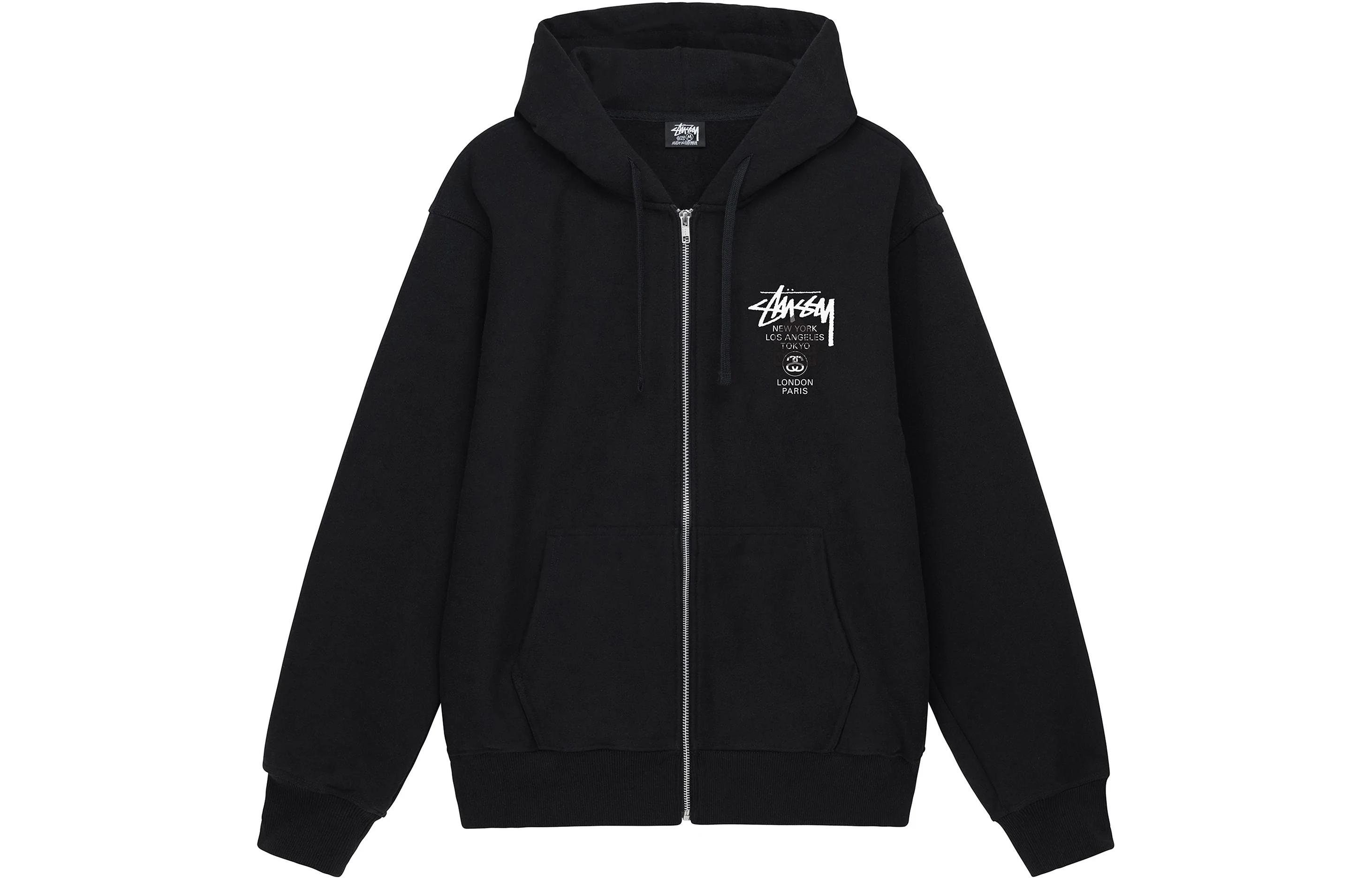Stüssy Stussy DSM World Tour Zip Hoodie Letter Print Retro Unisex Sweatshirt. 3973714 圖 3