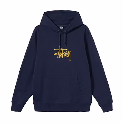 Stüssy Stussy Embroidered Fleece Hoodie Unisex American Vintage Sweatshirt. 118425
