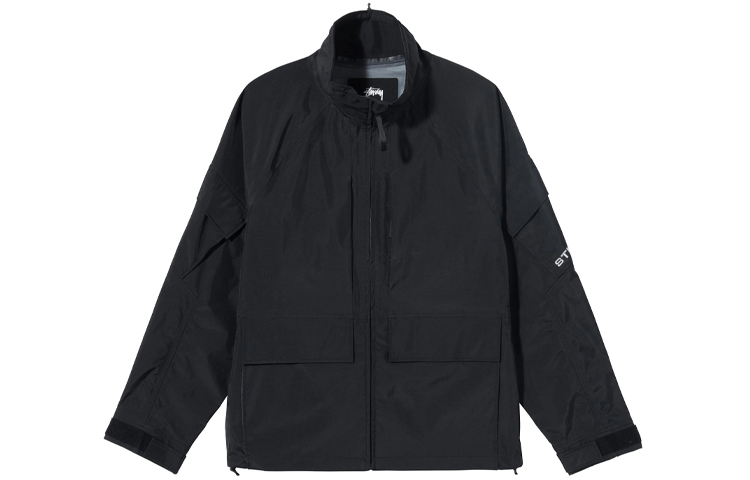 Stüssy Stussy Embroidered Logo Nylon Retro Varsity Jacket  Loose Fit. 115566 圖 6