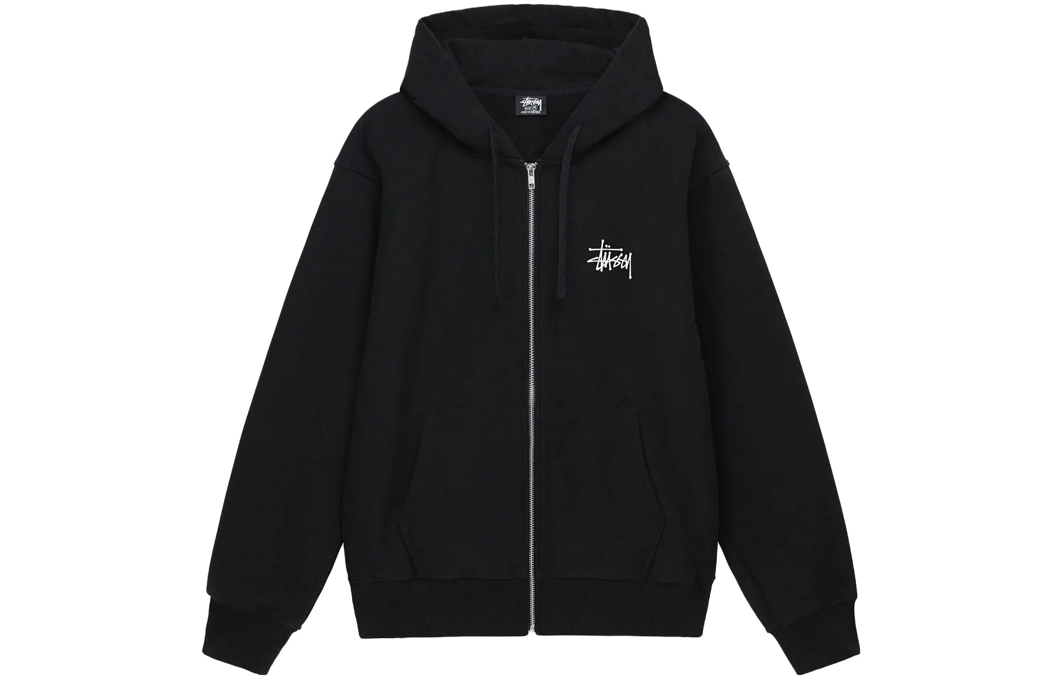Order Stüssy Stussy Hoodie Logo Bordir Zip-Up Gaya Vintage Unisex. 1974762M