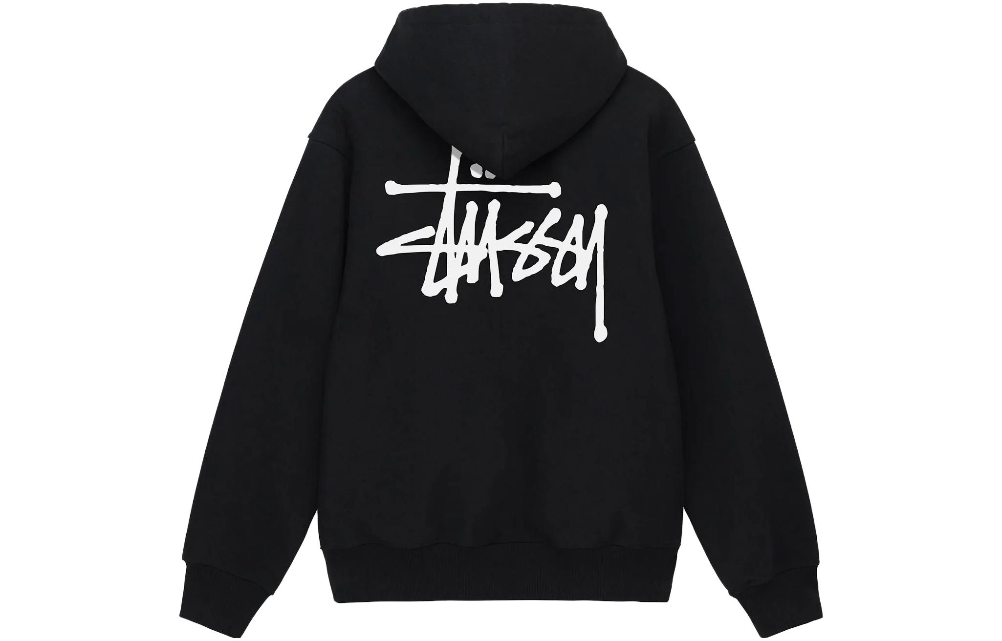 Lookbook Stüssy Stussy Hoodie Logo Bordir Zip-Up Gaya Vintage Unisex. 1974762M