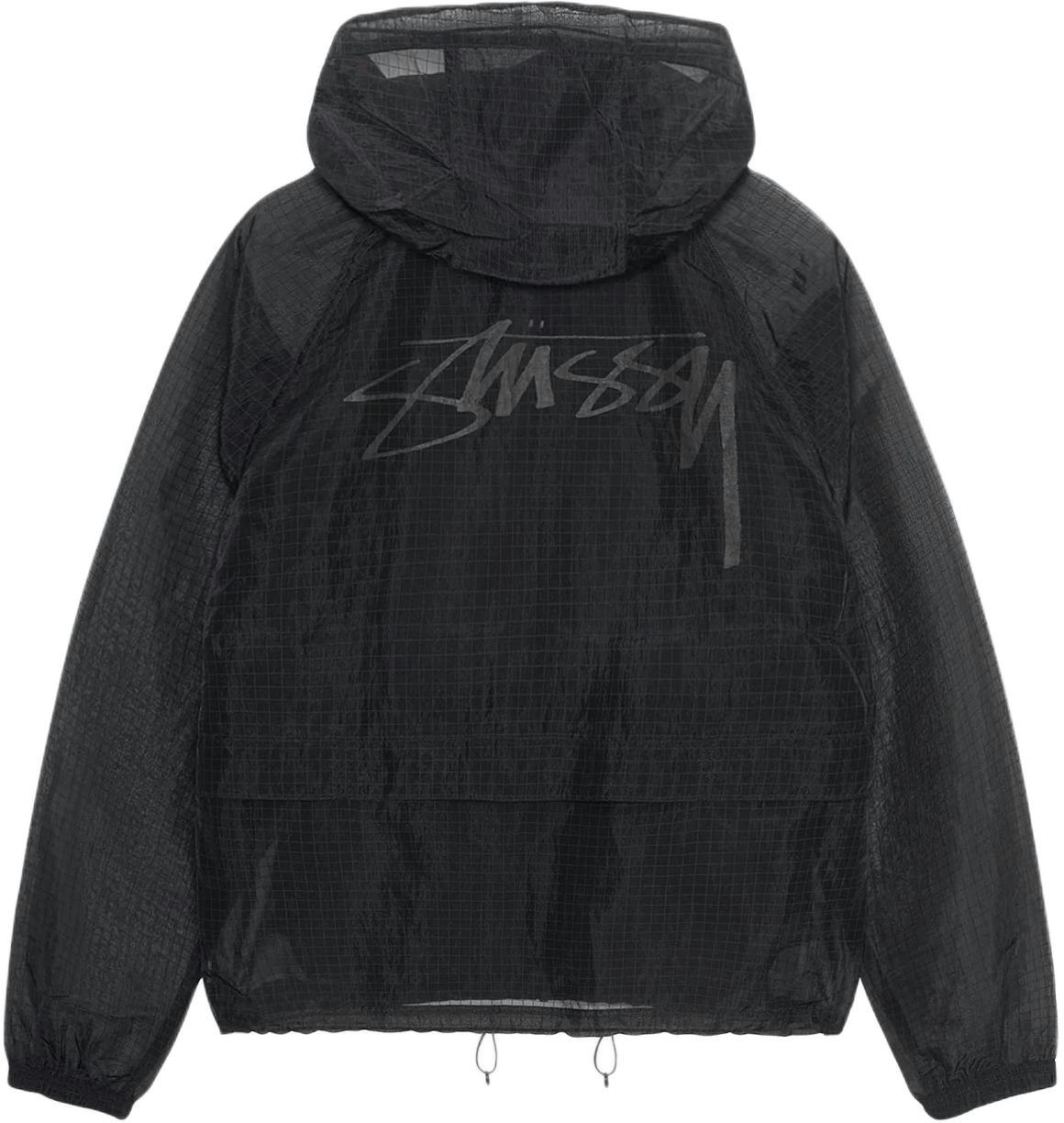 stuessy-stussy-fall-2024-beach-shell-transparent-ripstop-logo-zip-jacket-unisex-retro-style-115779