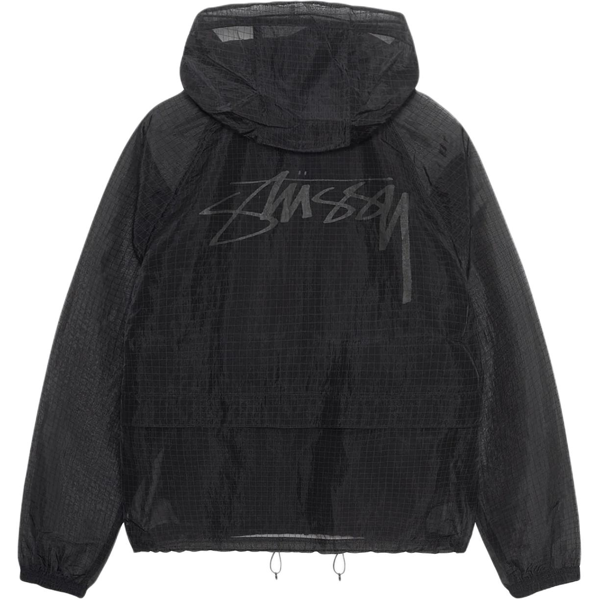 Lookbook Stüssy Stussy Fall 2024 Beach Shell Transparent Ripstop Logo Zip Jacket Unisex Retro Style 115779