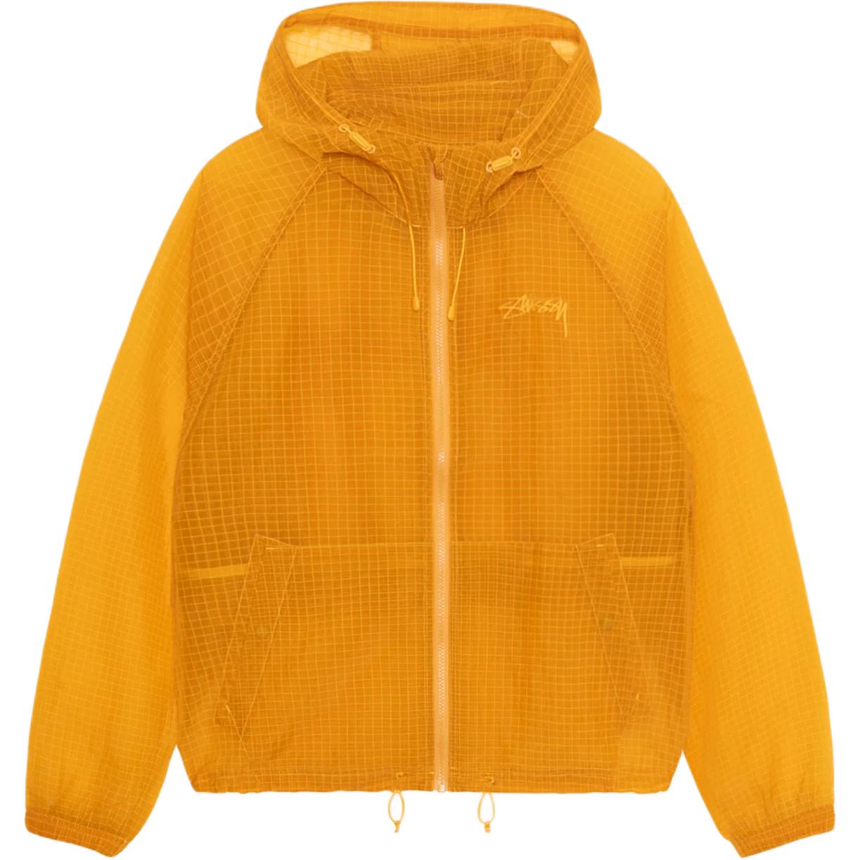 Purchase Stüssy Stussy Fall 2024 Beach Shell Transparent Ripstop Logo Zip Jacket Unisex Retro Style 115779