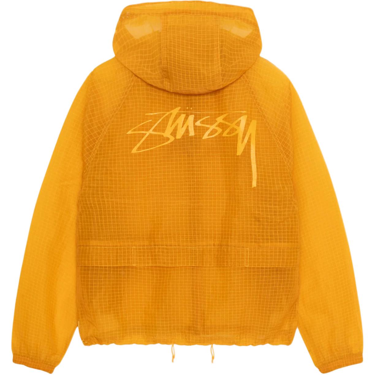 Details for Stüssy Stussy Fall 2024 Beach Shell Transparent Ripstop Logo Zip Jacket Unisex Retro Style 115779