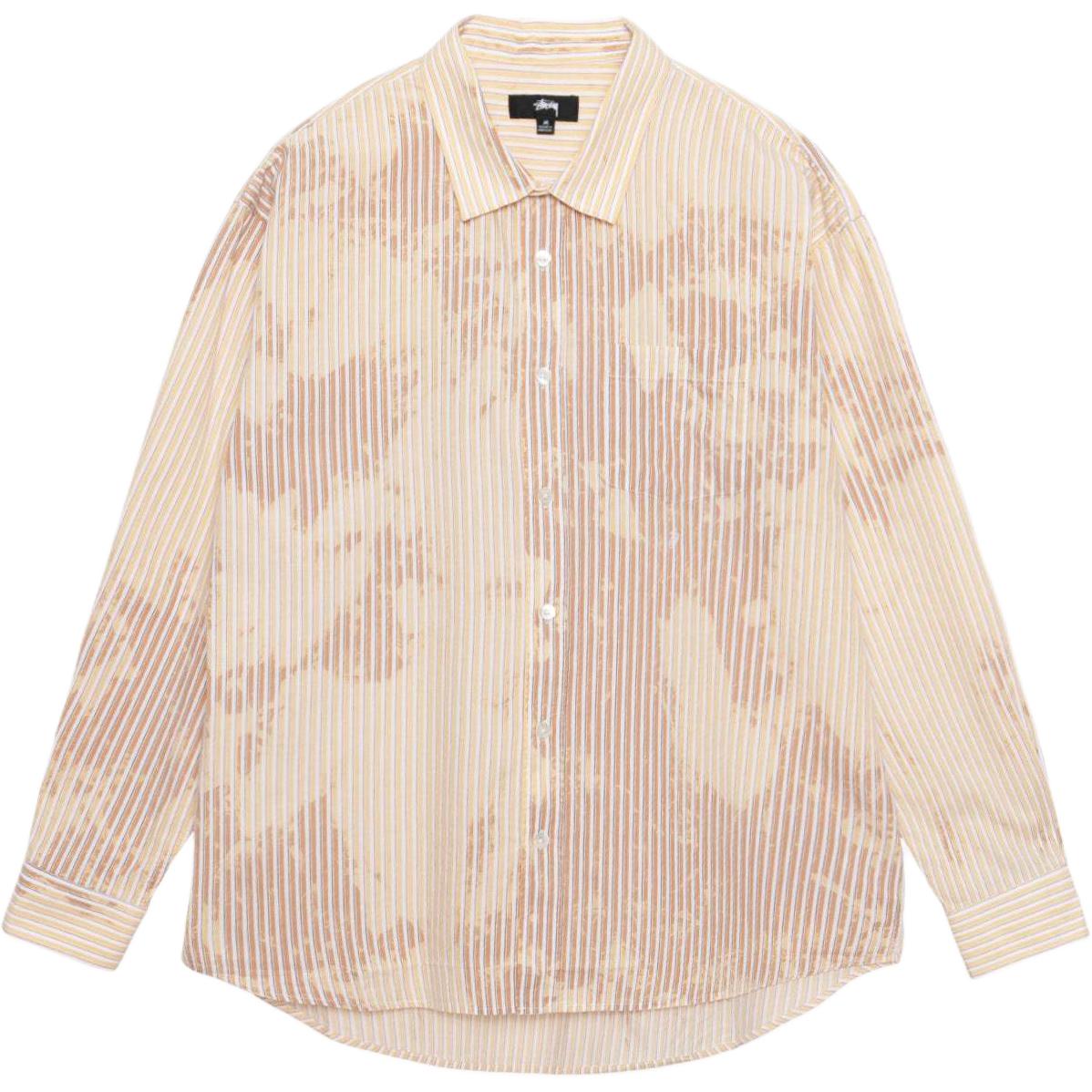 Stüssy Stussy Fall 2024 Striped Pearl Button Long Sleeve Vintage Unisex Shirt. 1110335