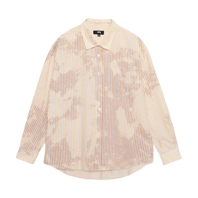 Stüssy Stussy Fall 2024 Striped Pearl Button Long Sleeve Vintage Unisex Shirt. 1110335