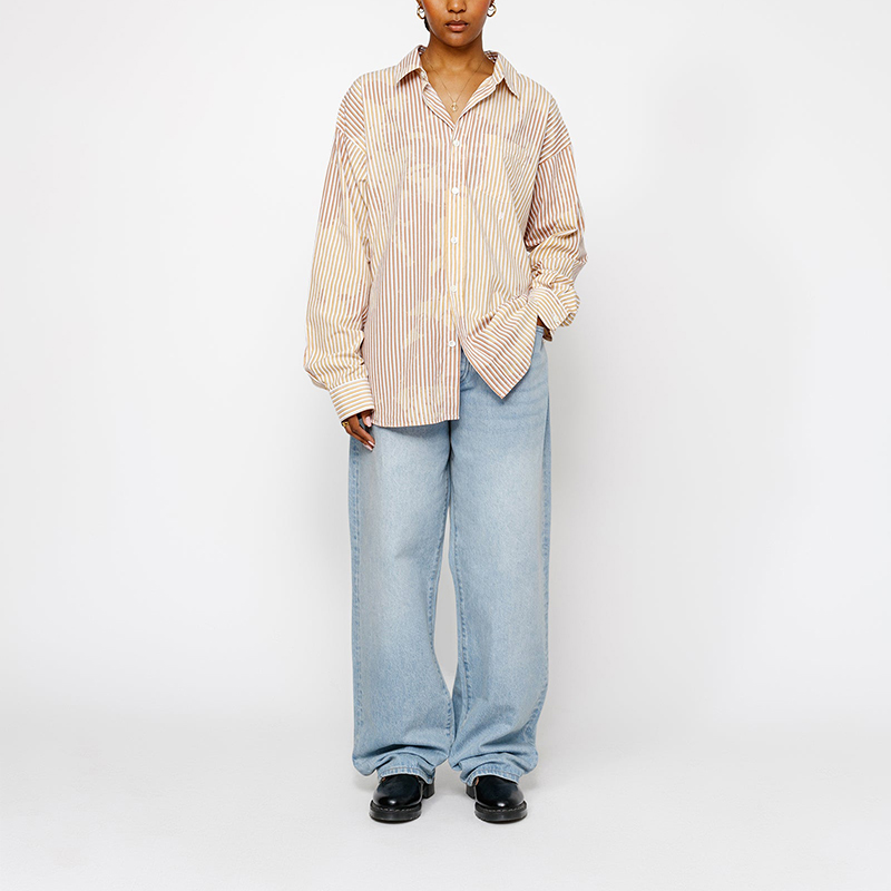 Stüssy Stussy Fall 2024 Striped Pearl Button Long Sleeve Vintage Unisex Shirt. 1110335 圖 11