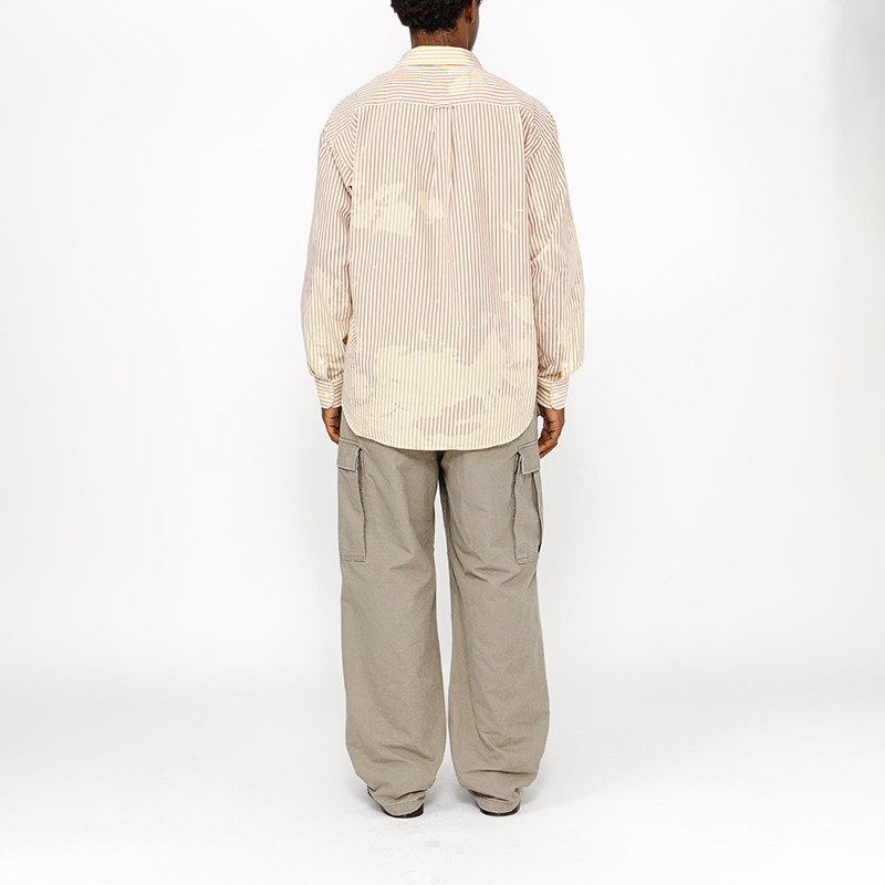 Stüssy Stussy Fall 2024 Striped Pearl Button Long Sleeve Vintage Unisex Shirt. 1110335 圖 12