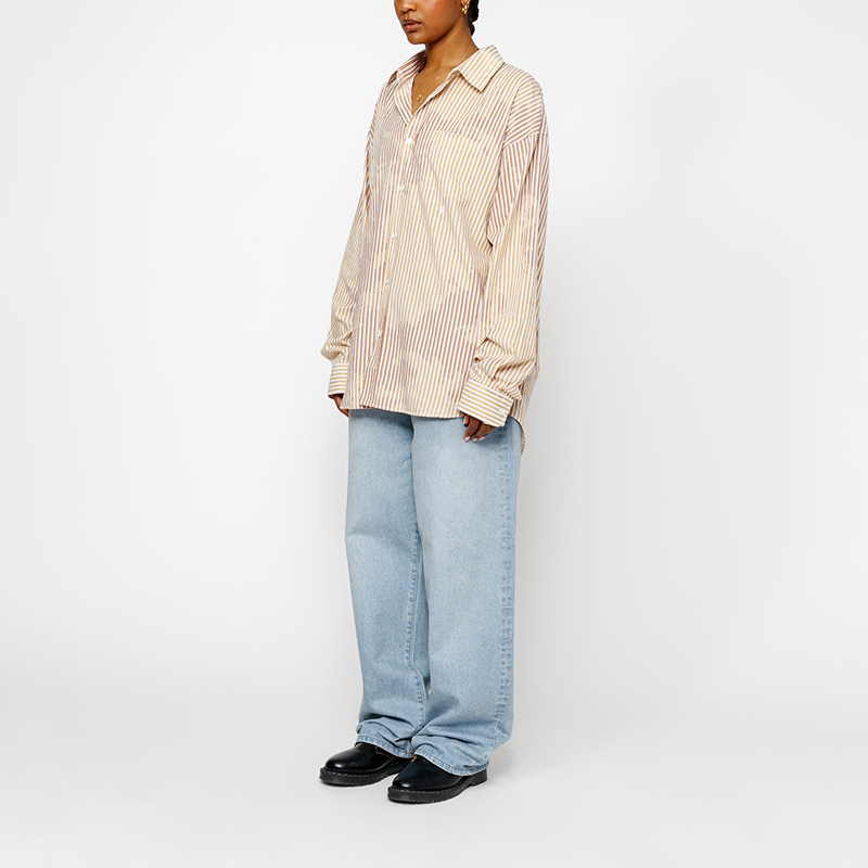 Stüssy Stussy Fall 2024 Striped Pearl Button Long Sleeve Vintage Unisex Shirt. 1110335 圖 13