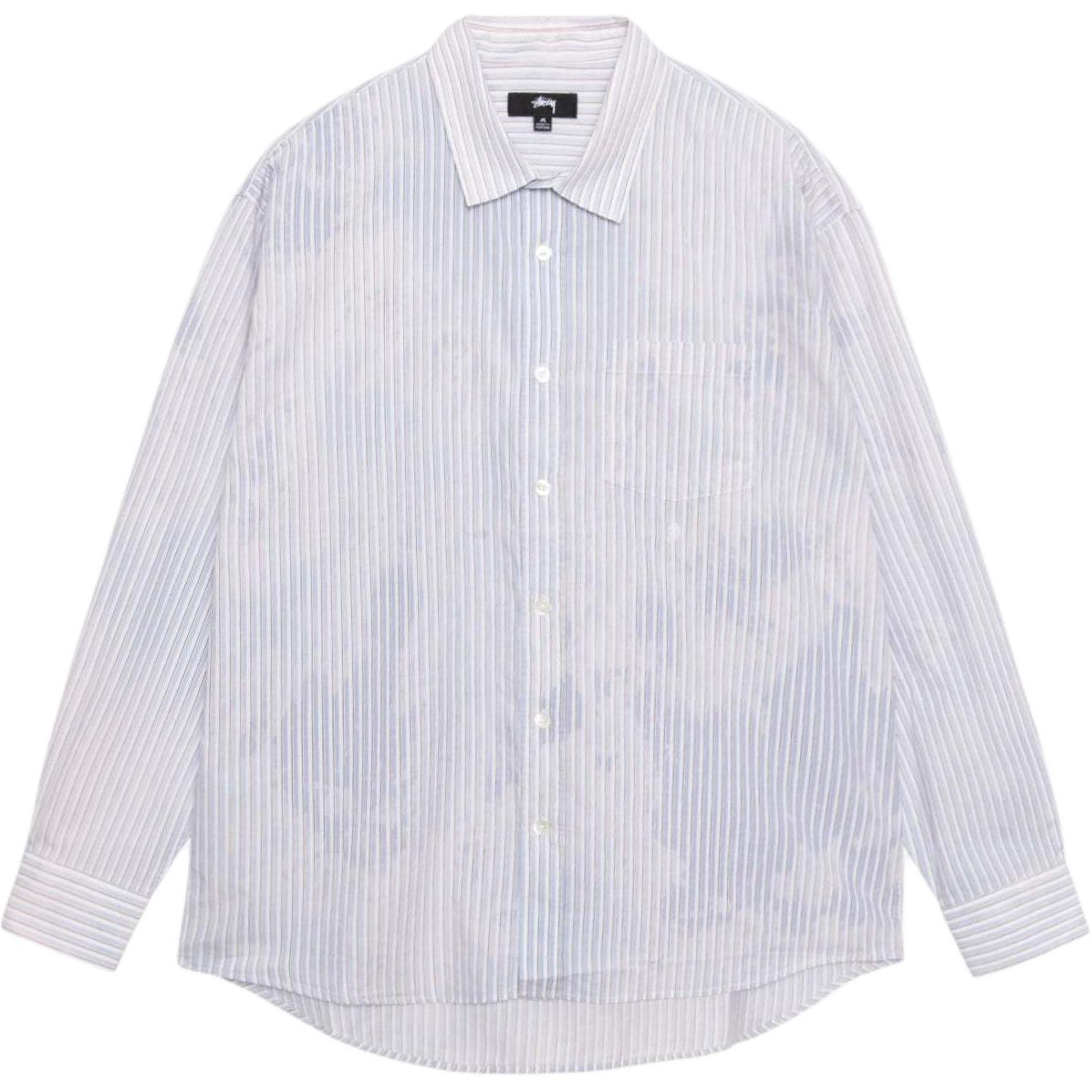 Stüssy Stussy Fall 2024 Striped Pearl Button Long Sleeve Vintage Unisex Shirt. 1110335 圖 2