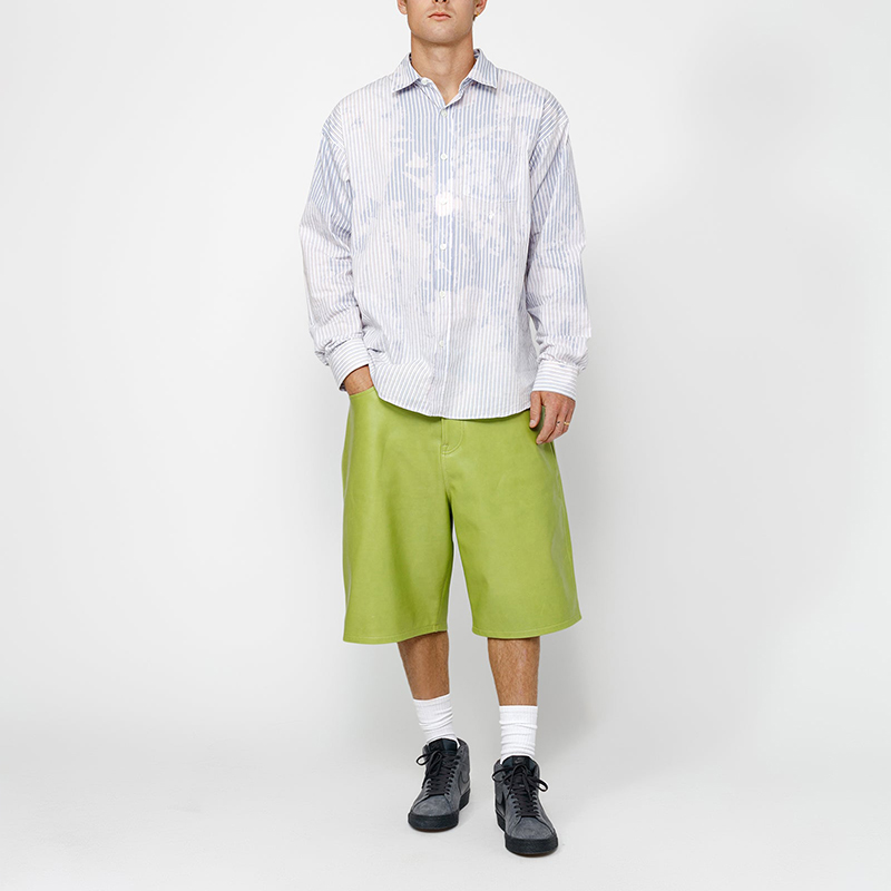 Stüssy Stussy Fall 2024 Striped Pearl Button Long Sleeve Vintage Unisex Shirt. 1110335 圖 4