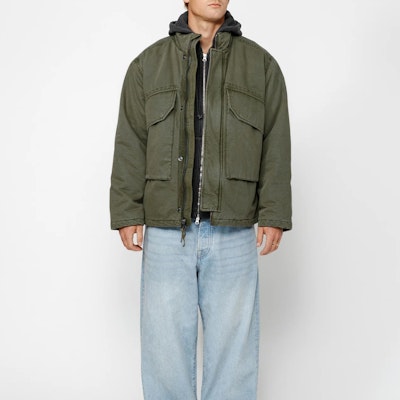 Jaket Retro Longgar Unisex Stüssy Stussy Fall 2024 dengan Logo Bordir. 115782 Shop Jaket Retro Longgar Unisex Stüssy Stussy Fall 2024 dengan Logo Bordir. 115782