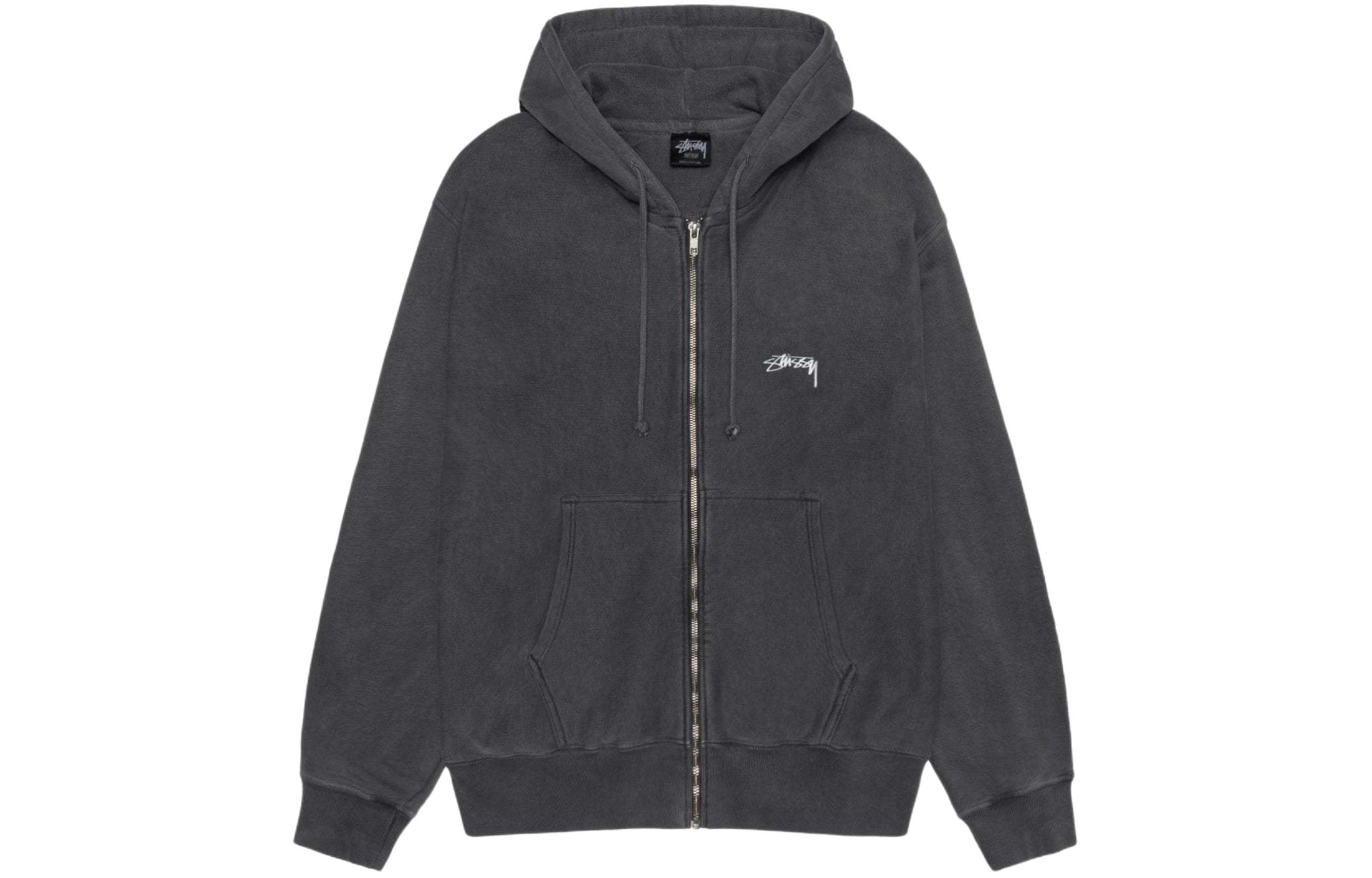 Stüssy Stussy Fall 2024 Vintage Logo Oversized Zip-Up Fleece Hoodie Unisex. 1975021 圖 4