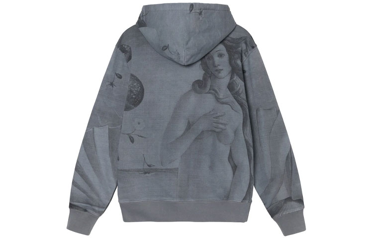 Stüssy Stussy FW21 Dyed Venus Hoodie Grey Unisex Vintage Style Pullover Sweatshirt. 118439F 圖 3