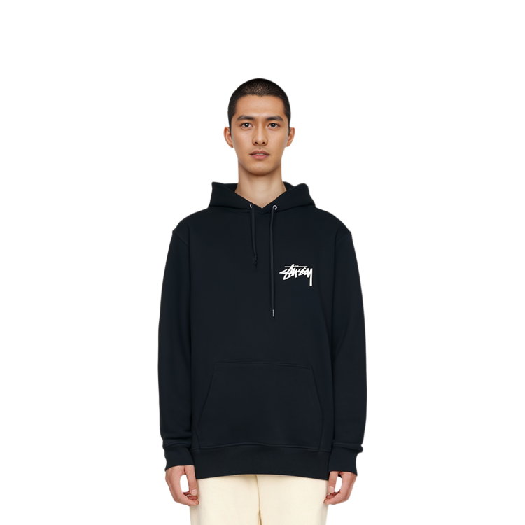 Purchase Stüssy FW21 黑色連帽衫 - 復古美金印花男款外套 3923754