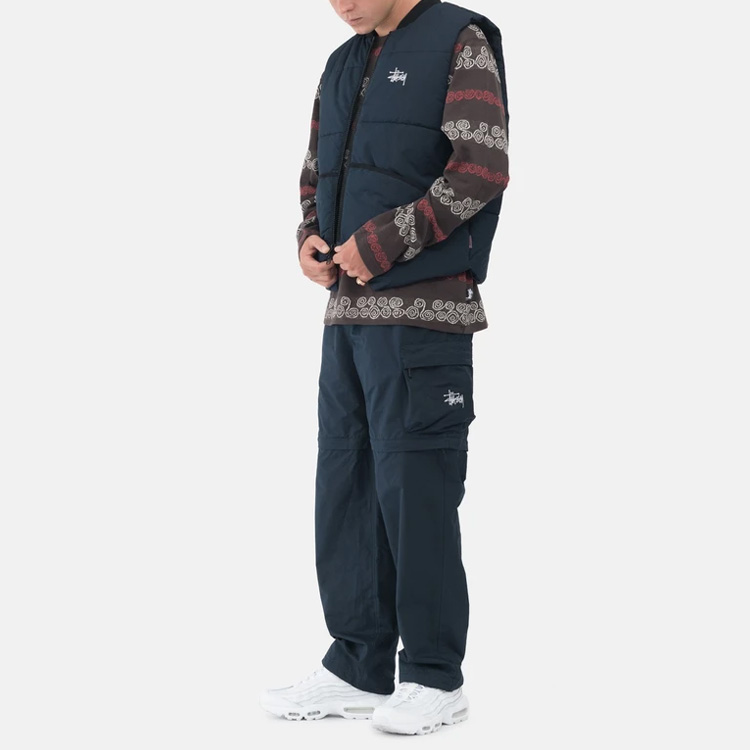 Stüssy Stussy FW21 Primaloft Quilted Vest  Retro Embroidered Logo Jacket. 115615 圖 4