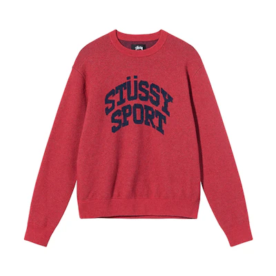Stüssy Stussy FW21 Sport Sweater Letter Print Pullover Vintage Unisex Knitwear. 117104