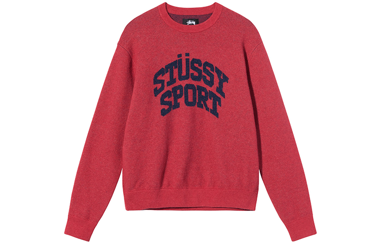 Stüssy Stussy FW21 Sport Sweater Letter Print Pullover Vintage Unisex Knitwear. 117104 圖 5