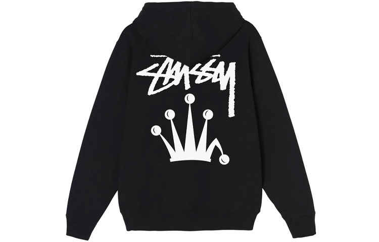 Stüssy Stussy FW21 Stock Crown Logo Hoodie Vintage Style Unisex Pullover Sweater. 1924715