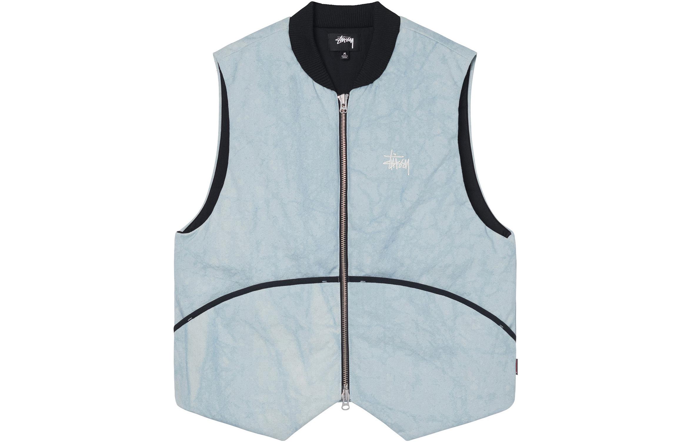 Stüssy Stussy FW22  Vintage Logo Embroidered Washed Canvas Sleeveless Vest. 115654 圖 3