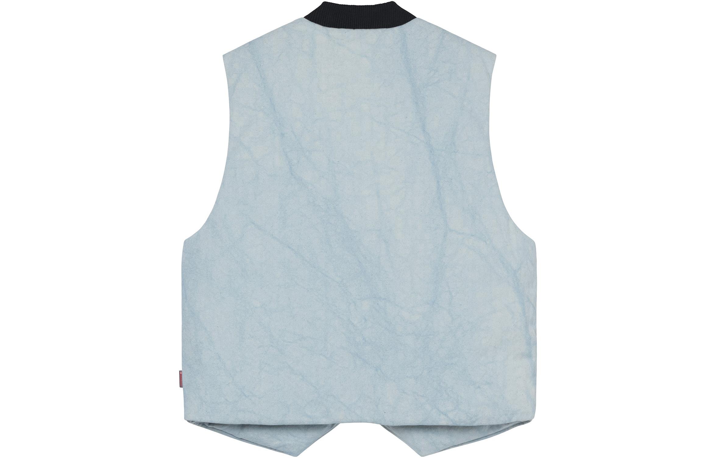 Stüssy Stussy FW22  Vintage Logo Embroidered Washed Canvas Sleeveless Vest. 115654 圖 4
