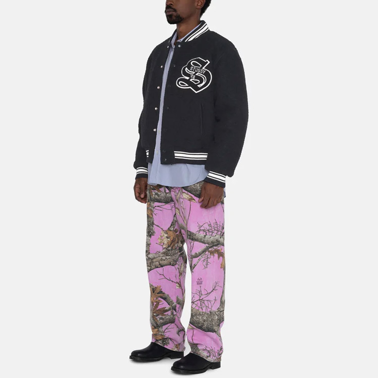 Stüssy Stussy FW22 Casentino Wool Varsity Jacket Retro Embroidered Unisex Baseball Jacket. 115678 圖 11
