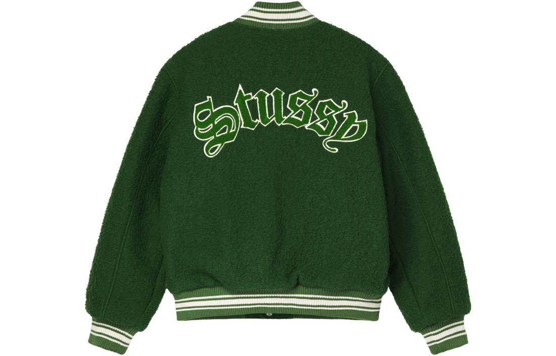 Stüssy Stussy FW22 Casentino Wool Varsity Jacket Retro Embroidered Unisex Baseball Jacket. 115678 圖 3
