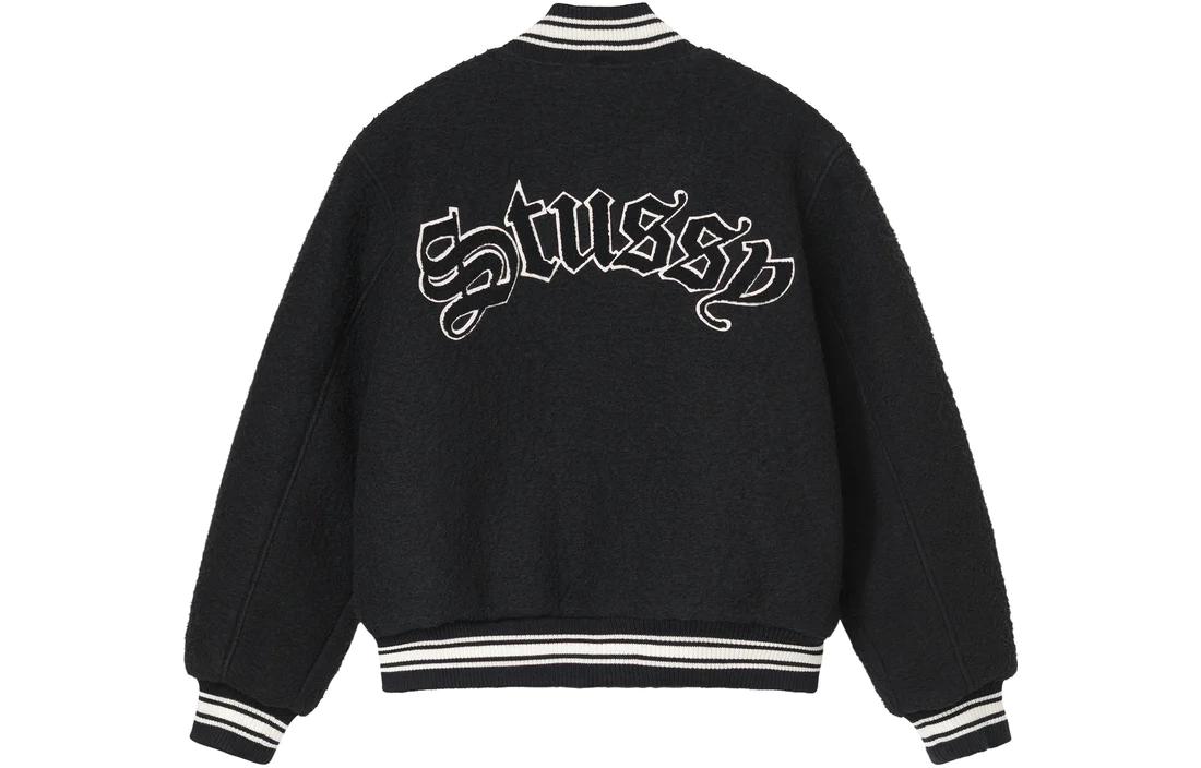 Stüssy Stussy FW22 Casentino Wool Varsity Jacket Retro Embroidered Unisex Baseball Jacket. 115678 圖 8
