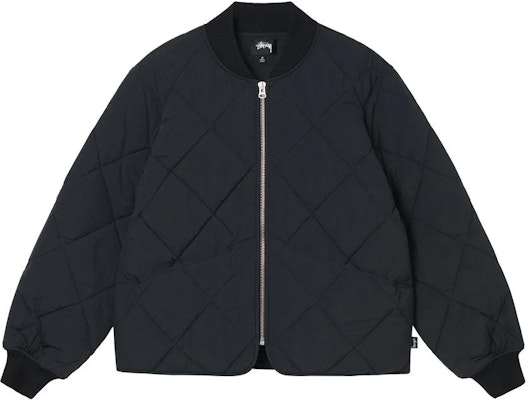 Stüssy FW22 Dice Quilted Liner Jacket Jaket Gaya Retro Kasual Lelaki. 115652 Details for Stüssy FW22 Dice Quilted Liner Jacket Jaket Gaya Retro Kasual Lelaki. 115652