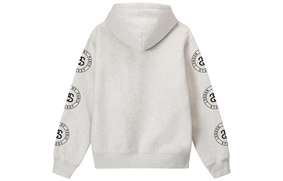 Stüssy Stussy FW22 Letter Graphic Zip-Up Hoodie  Retro Style Long Sleeve Pullover. 1974860 圖 5