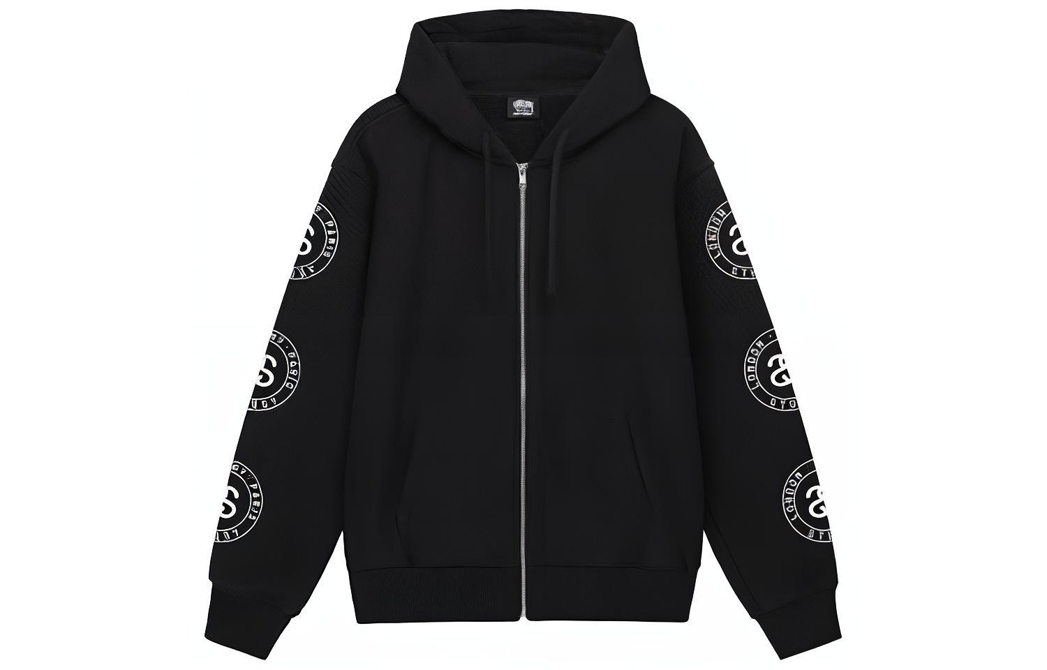 Stüssy Stussy FW22 Letter Graphic Zip-Up Hoodie  Retro Style Long Sleeve Pullover. 1974860 圖 7