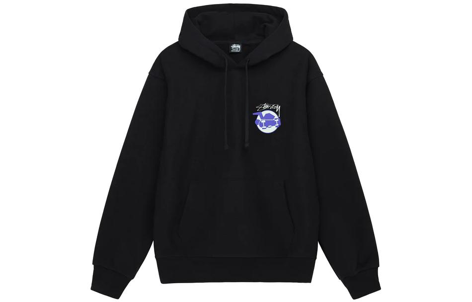 Stüssy Stussy FW22 Letter Logo Geometric Print Skate Hoodie Retro Unisex Sweatshirt. 1924824 圖 2